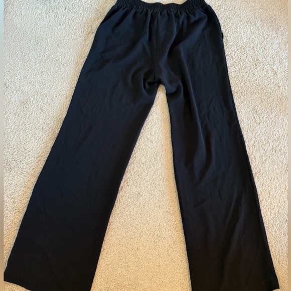 Michael Kors Women's Black Wide Leg Palazzo Pants Elastic Drawstring Waist Sz S - Picture 3 of 12
